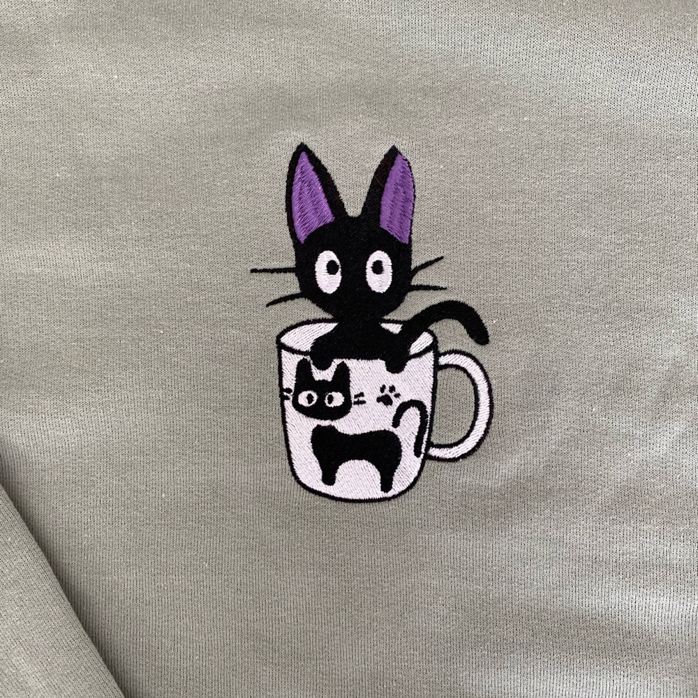 Jiji in Mug Embroidered Sweatshirt